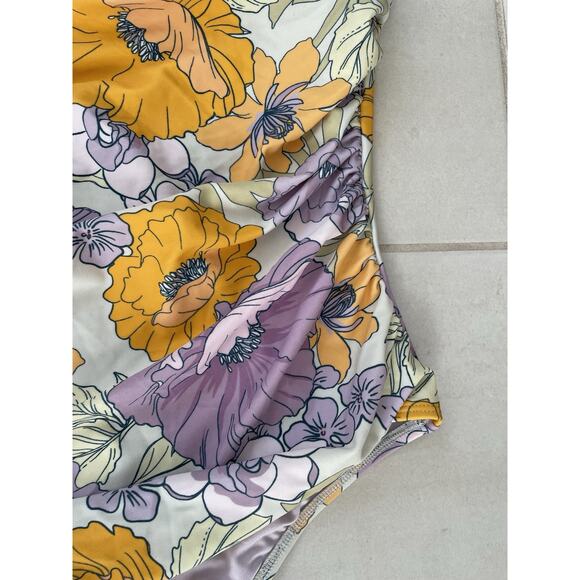 Cupshe Swim One Piece Swimsuit Tropical Print Scoop Back Swimwear - Picture 6 of 11